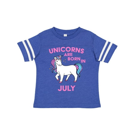 

Inktastic Unicorns are Born in July Gift Toddler Boy or Toddler Girl T-Shirt