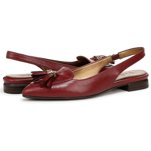Naturalizer Women's Juliana Slingback Flat Cranberry Red 7W