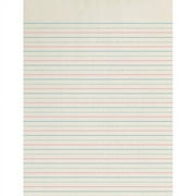 Zaner-Bloser Newsprint Handwriting Paper, Dotted Midline, Grade 2, 1/2" x 1/4" x 1/4" Ruled Short, 8" x 10-1/2", 500 Sheets Per Pack, 3 Packs