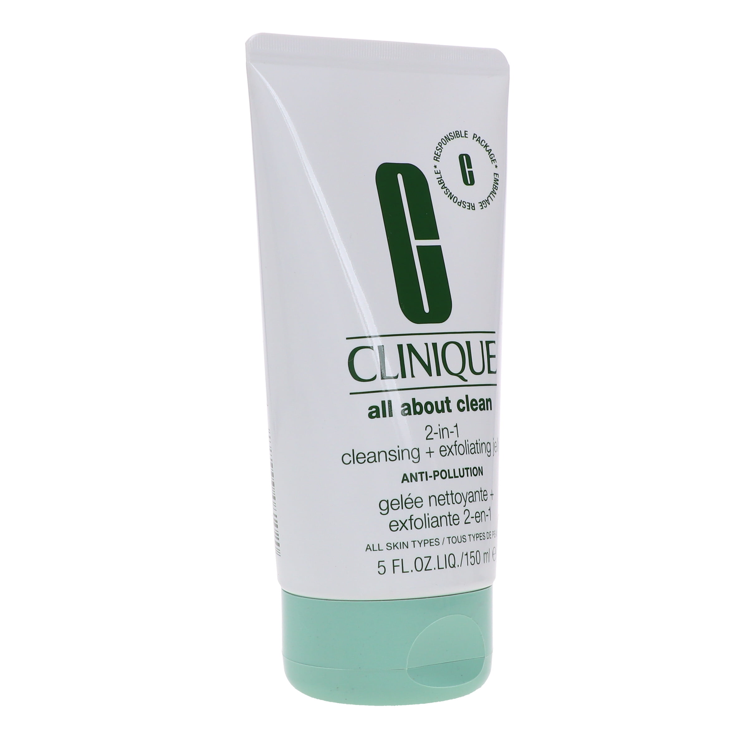 Clinique All About Clean 2-In-1 Cleansing Plus Exfoliating Jelly , 5 oz Cleanser