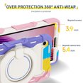 thumbnail image 3 of FJLBDE Case for Lenovo Tab One / K9 8.7 Inch 2025 with 360 Kickstand, Shoulder Strap Carrying Protective Cover, Multicolor Pink, 3 of 6