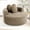 brown, variant on Round Sofa Bed with Memory Foam Sectional Couches for Living Room, Cloud Couch with three pillows, Brown