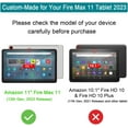 thumbnail image 2 of SUPNICE Kids Case for Fire Max 11 Tablet (13th Generation, 2023 Release), Fire Max 11 Tablet Case, Shockproof Lightweight Hanle Stand Case for All-New Amazon Kindle Fire Max 11 Tablet - Blue, 2 of 6