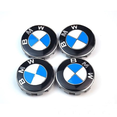 4pcs Bmw Logo 56mm Wheel Center Hub Cover Rim Emblem Blue White Rims ...