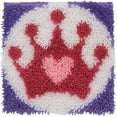thumbnail image 3 of Wonderart Latch Hook Kit 12"x 12" Princess Crown, 3 of 4