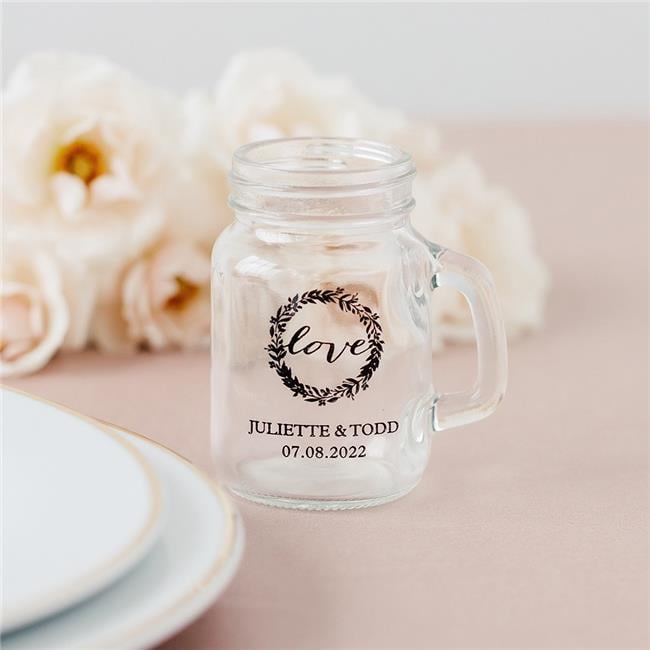 mason jar shot glass wedding favors