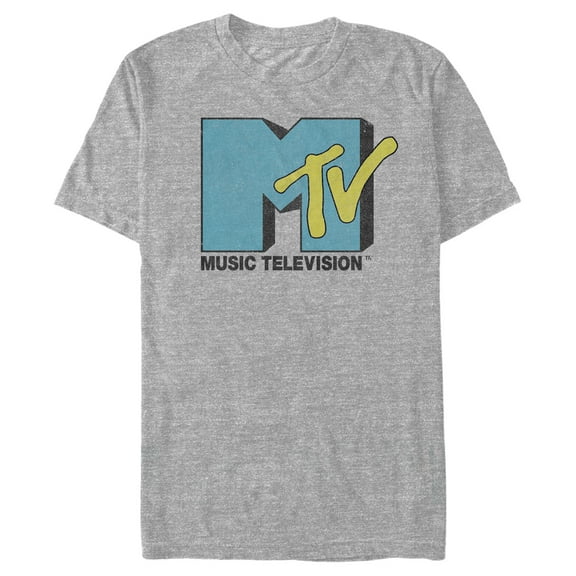 Men's MTV Logo Graphic Tee Athletic Heather X Large