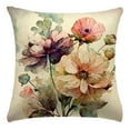 thumbnail image 5 of sunsanly Floral Print Cushion Cover Pillowcase with Zipper Super Soft Wear Resistant Easy Maintenance Decorative Pillowslip, 5 of 8