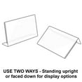 thumbnail image 3 of Azar - Support de Panneau - en Forme de L - de Bureau - Transparent (Lot de 10), 3 of 3