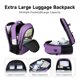 thumbnail image 3 of Mochila de viaje Lapsouno extra grande de 17,3" con puerto USB, color morado, 3 of 8