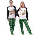 thumbnail image 2 of Pareja Pijamas Navideños A Juego Conjunto De Pijama Medio Loungwear Su Nutria Verde, 2 of 4