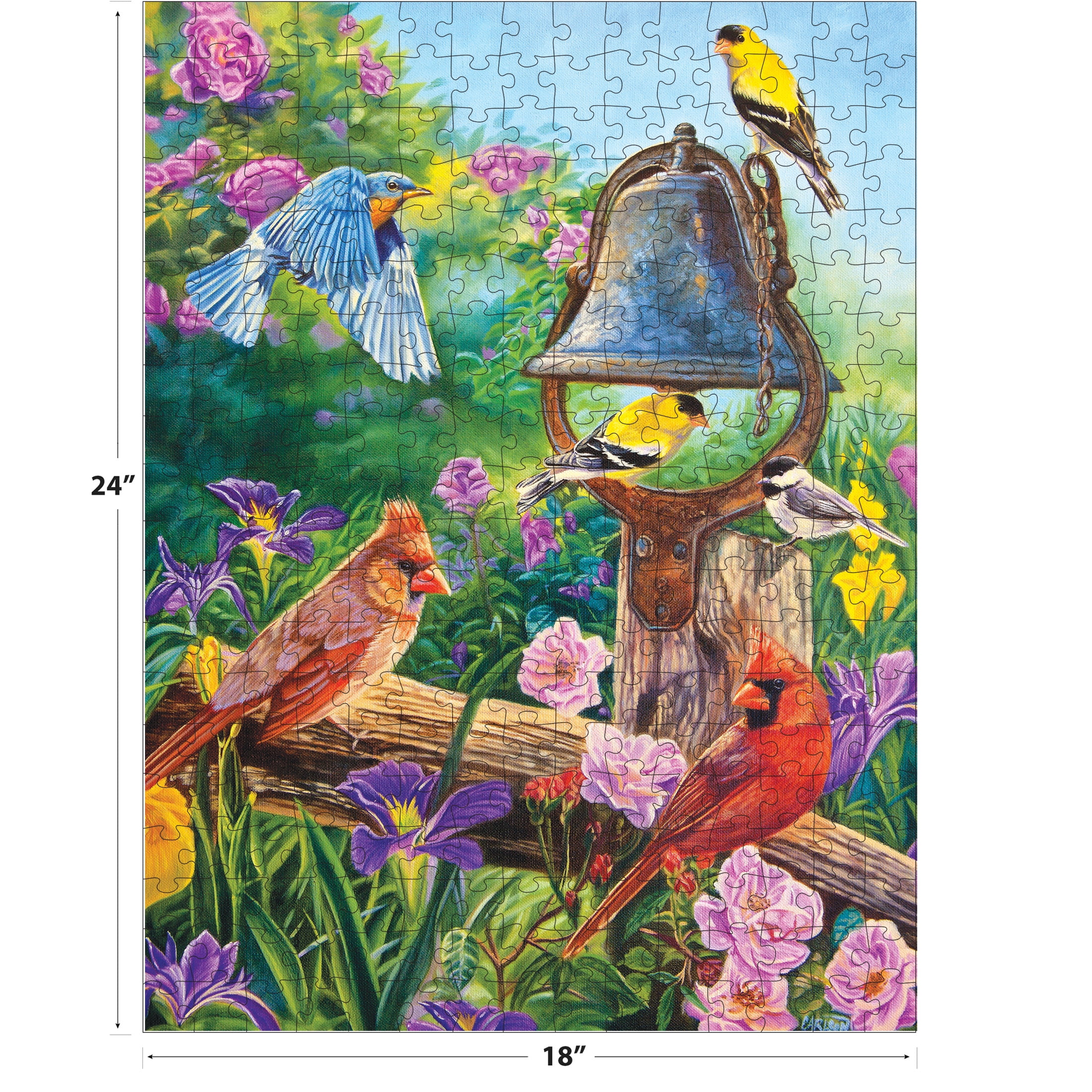 RoseArt - Kodak Premium 350-Piece - GARDEN MELODIES - Adult Interlocking Puzzle