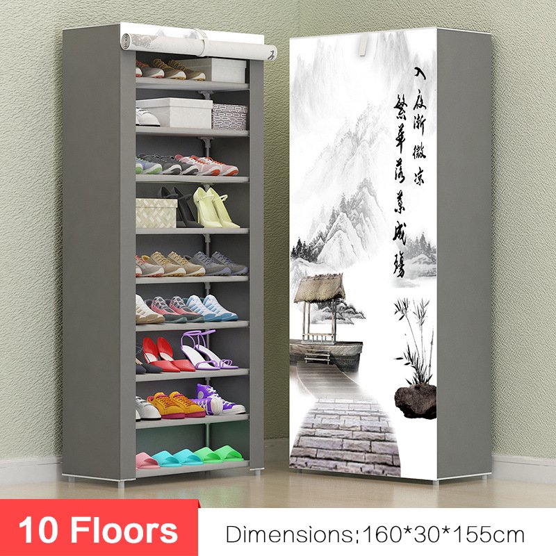 10 Layers Shoes Storage Organizer Diy Assembly Shoe Rack Shelf