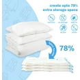 thumbnail image 2 of Sacs de Rangement sous Vide Durables et Réutilisables, Fermeture à Double Fermeture Éclair pour une Sécurité Imperméable, Économiseur d'Espace Épaissi pour une Efficacité Maximale, Compatible avec Tout Aspirateur pour Usage Universel, 2 of 5