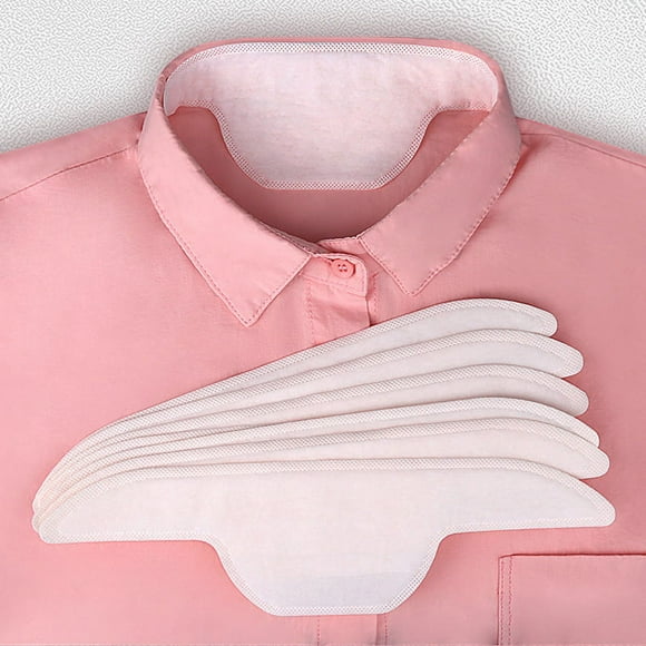 nipocaio 20 Pack Disposable Collar Protector Self-adhesive Shirt Sweat Pads for Shirts 25cm