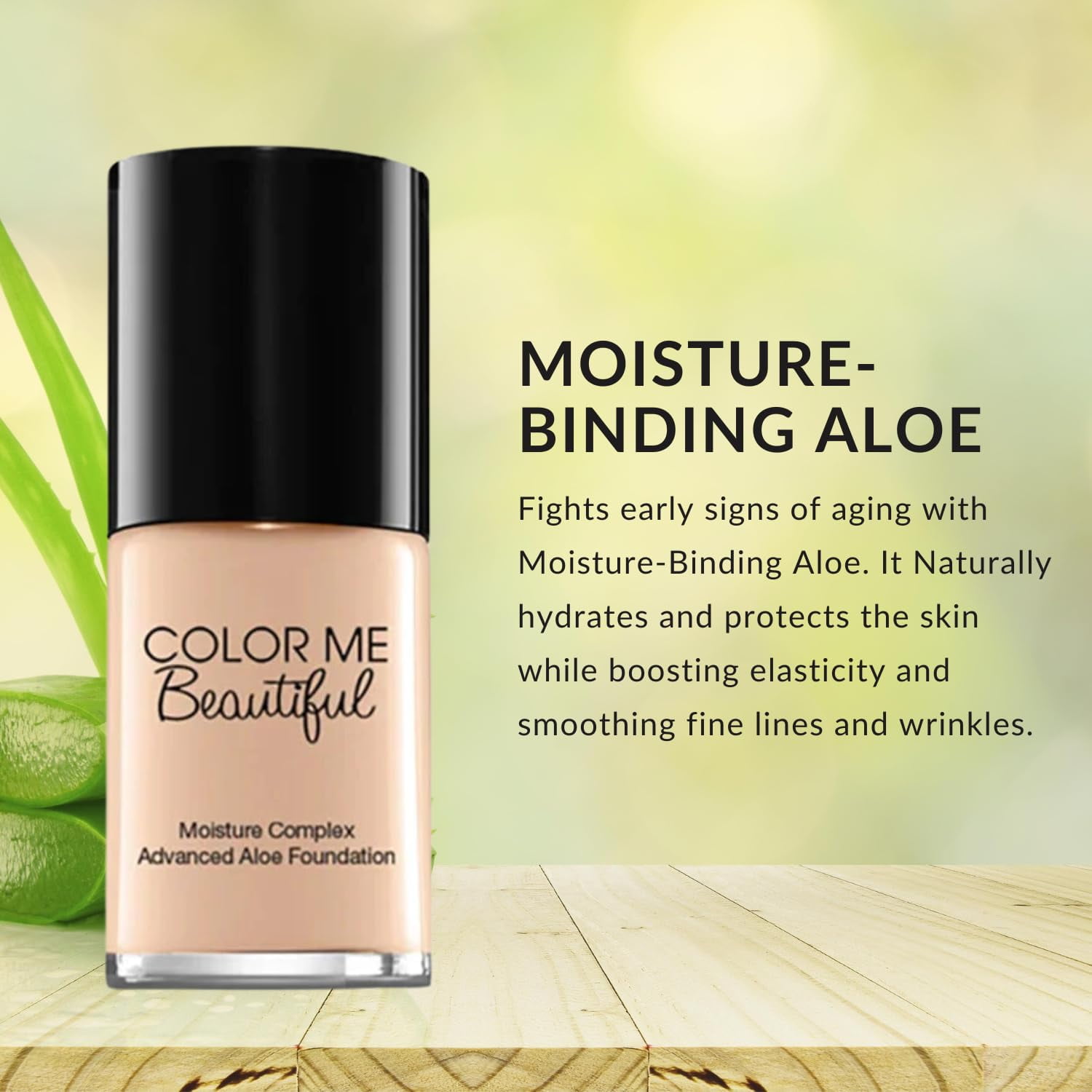 Color Me Beautiful Moisture Complex Advanced Aloe Foundation - Aloe for All Skin Types - Ivory
