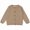 Khaki, variant on Girls Crewneck Cardigan Long Sleeve Solid Color Toddler Children Button up Cotton Uniform Sweaters Coat Tops Black 4Y