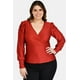 thumbnail image 1 of Blusa formal de satín Roman Fashion /Tallas Extras, 1789 (Ladrillo) naranja oscuro 42 Roman Fashion BL-GR-1789-LADRILLO, 1 of 6