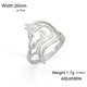 thumbnail image 1 of Aoxiang Anillos abiertos de animales de acero inoxidable para mujeres y hombres, joyería de Hip-Hop, Punk, geométrico, Lobo, zorro, León, accesorios para dedos, venta al por mayor, 1 of 2