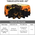 thumbnail image 5 of Halloween Tablecloth Spooky Tablecloth Washable Reusable Round Tablecloth 60 Inch, for Halloween Party Holiday Dinner Kitchen Dining Table Decor, 5 of 6