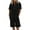 Black, variant on Summer 2 Piece Outfits for Women, Casual Loose Short Sleeve Tops and Shorts Lounge Sets, Oversized Cotton Linen T-shirts Shorts Matching Airport Travel Outfits