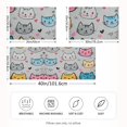 thumbnail image 2 of Yayeee Pillowcase Queen Size Set of 2 Satin Wrinkle Resistant Pillow Case, Cute Cat Pattern, 2 of 8
