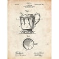 thumbnail image 2 of Borders, Cole 15x18 White Modern Wood Framed Museum Art Print Titled - PP152- Vintage Parchment Kitchen Pitcher Poster, 2 of 4