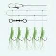thumbnail image 3 of EeaseMX Anzuelo luminoso de 3 cuerdas para camarones, señuelo de pesca, anzuelo, señuelo, gusano, señuelo falso (n.° 6), 3 of 8