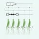 thumbnail image 3 of EeaseMX Anzuelo luminoso de 3 cuerdas para camarones, señuelo de pesca, anzuelo, señuelo, gusano, señuelo falso (n.° 6), 3 of 8