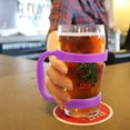 thumbnail image 2 of EeaseCA Poignée de Gobelet 30 oz en Acier Inoxydable Poignée de Chope de Bière Antidérapante Réglable de Voyage (Violet), 2 of 8
