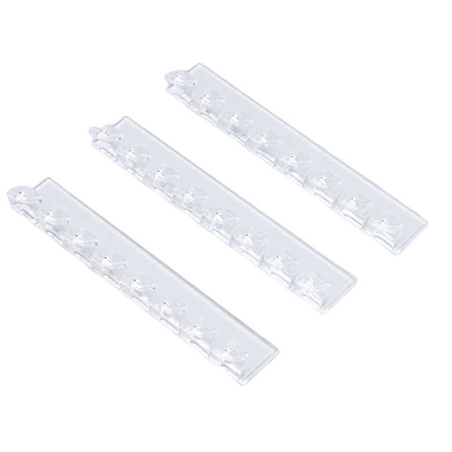 3 Soportes De Acrílico Para Collares, Organizador De Collares Autoadhesivo Montado En La Pared, Organizador De Joyas Para Colgar Con 8 Ganchos, Ganchos Para Colgar Joyas Para