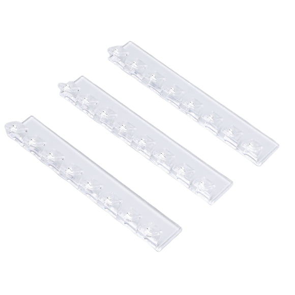 3 Soportes De Acrílico Para Collares, Organizador De Collares Autoadhesivo Montado En La Pared, Organizador De Joyas Para Colgar Con 8 Ganchos, Ganchos Para Colgar Joyas Para