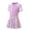 M199 Purple, variant on Likimi Kids Girls One Piece Swimsuit Floral Print Crew Neck Zipper Short Sleeves Built In Shorts Casual Fashionable Swimwear For Swim Beach Pink Size 5-6 Years