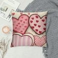 thumbnail image 2 of Nawypu  Valentine's Day Pillow Covers Valentine Polka Dot Love Striped Love Decor Throw Pillow Covers Valentine's Day Cushion Case Decoration for Sofa Couch, 2 of 5