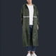 thumbnail image 2 of Chubasquero largo, chubasquero largo, chaqueta de lluvia larga gruesa, capa de lluvia, diseño elevado, 2 of 5