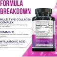 thumbnail image 4 of Vitauthority Multi Collagen Peptides Pills Hydrolyzed Collagen Peptides with Vitamin C, 90 Capsules, 4 of 6