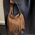 thumbnail image 4 of gcong Elegant Finish Messenger Bag With Tassel Small Square Design For Daily Use And Versatile Occasions, 4 of 6