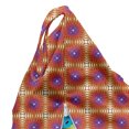 thumbnail image 5 of Ethnic Lounger Chair Bag, Funky Bohemian Ceramic Tiles Style Culture Motif with Zigzags Geometric, High Capacity Storage with Handle Container, Lounger Size, Blue Violet Ginger Red, by Ambesonne, 5 of 5