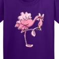 thumbnail image 4 of Inktastic Flamingo Ballerina in Tutu and Ballet Toe Shoes Youth T-Shirt, 4 of 5