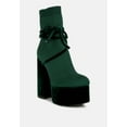 thumbnail image 2 of After Pay High Heel Velvet Knitted Boot, 2 of 10