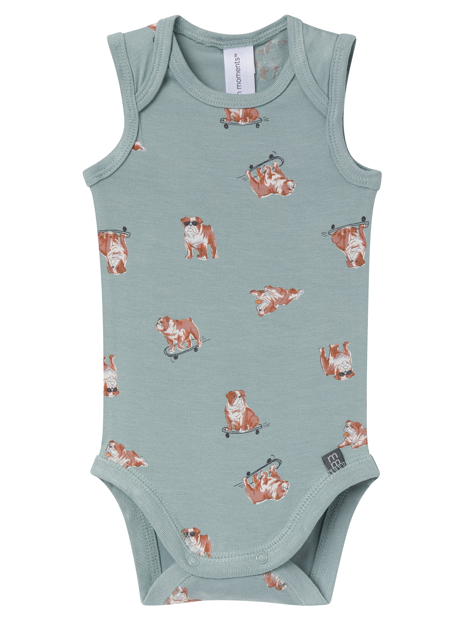 Modern Moments by Gerber Baby Neutral Viscose Sleeveless Bodysuit and Short Outfit Set, 2-Piece, Sizes Newborn - 12 Months