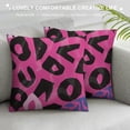 thumbnail image 3 of Chilfamy  Hot Pink Decorative Throw Pillow Case,Leopard Animal Skin Pattern in Abstract Style Wild Safari Jungle Theme, Cushion Cover for Couch Living Room Car, 3 of 5