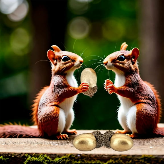 Noothes Artificial Acorns Decor in Rustic Gold, Multi-Seasonal Table Centerpiece for Christmas Thanksgiving Wedding and Fall Home Decor