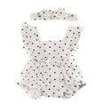 thumbnail image 1 of Combinaison Barboteuse pour Nouveau-Né Bébé Fille avec Bandeau, 1 of 6
