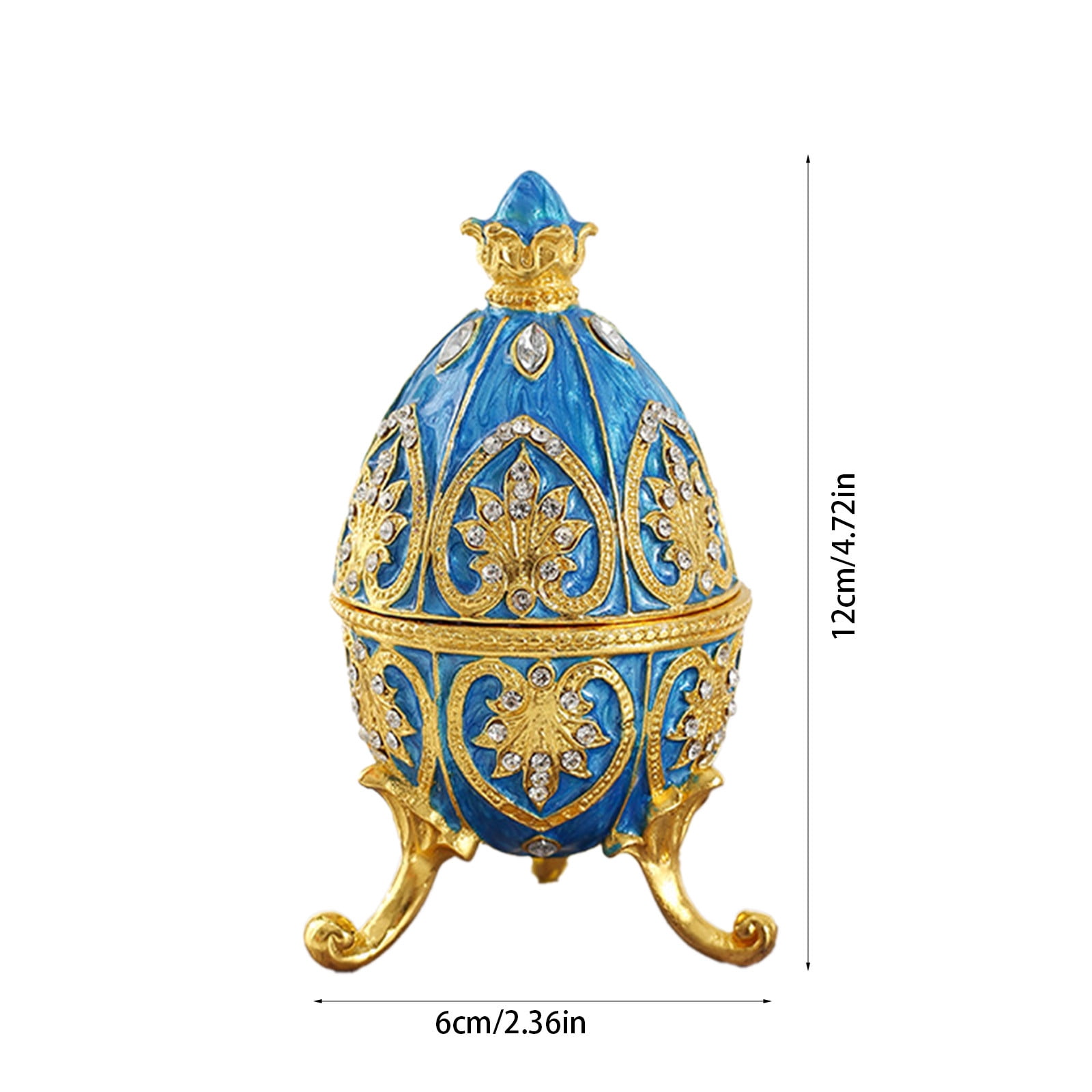 Matoen Easter Bulk, Hand Painted Easter Egg Style Decorative Enamel Jewelry Box Unique Gift for Family, Easter Gift for Wife