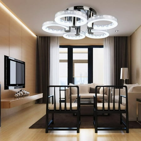 Modern Style Led Acrylic Chandeliers Ceiling Light Lamp Living Room Hallway Pendant Lamp With 5 Lights Cool White Light