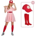 thumbnail image 3 of Morph Costumes Womens Baseball Costume Pink Dress Halloween Costumes For Women XL, 3 of 5