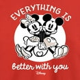 thumbnail image 3 of Disney - Mickey & Friends - Mickey & Minnie - Everything is Better with You - Toddler And Youth Long Sleeve Graphic T-Shirt, 3 of 5