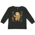 thumbnail image 3 of Inktastic Sloth Cute for Girls Girls Long Sleeve Toddler T-Shirt, 3 of 5