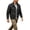 Black, variant on Utility Jacket For Men Military Field Jacket Stand Collar Snap Closure Coat Multi Pocket Ribbed Cuffs Casual Spring Fall Outdoor Outerwear